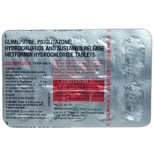 ziglim plus 1mg tablet 10's